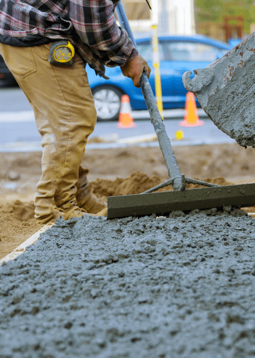 concrete driveway install 2