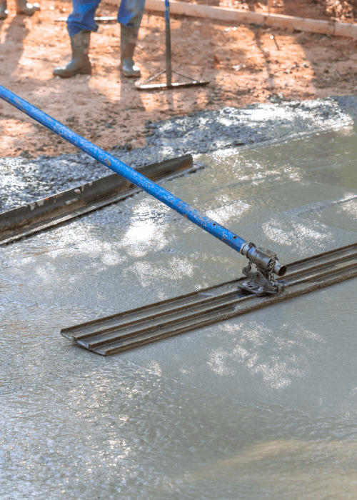 concrete driveway install 3